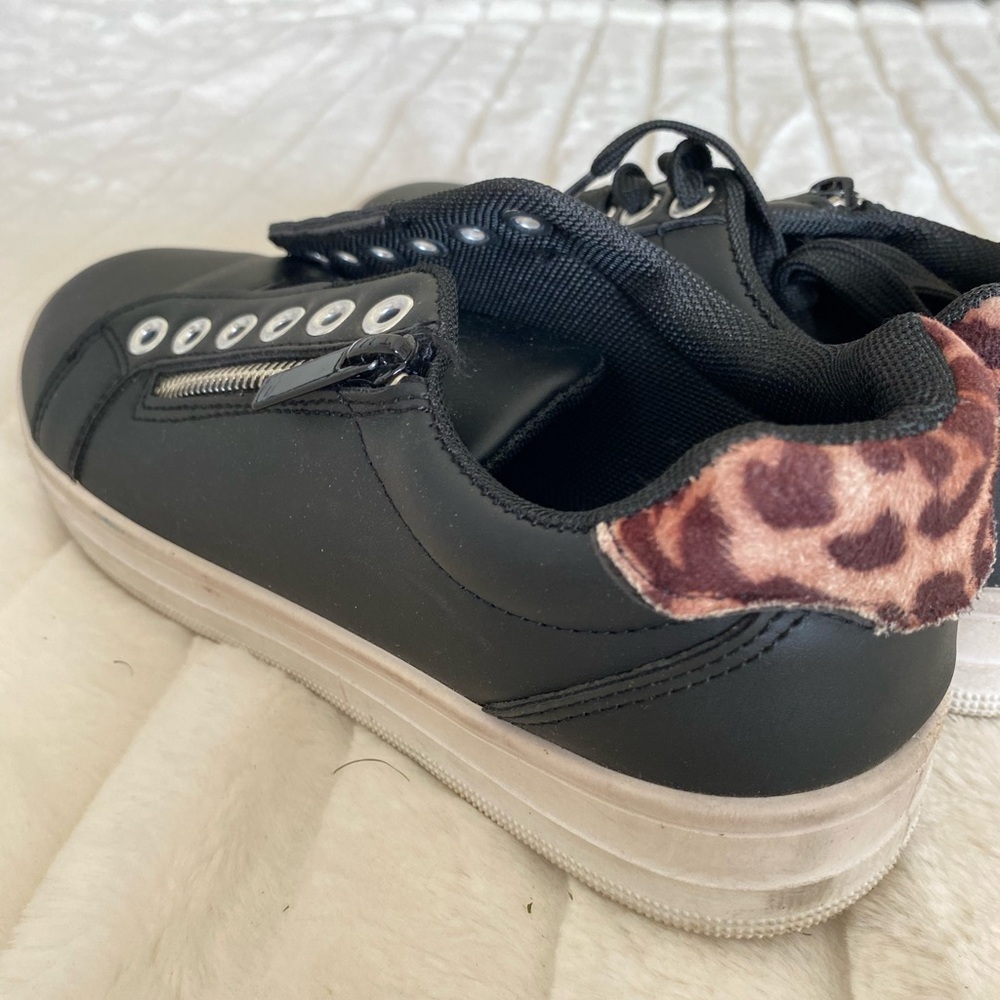 Black and Cheetah Print Shoes